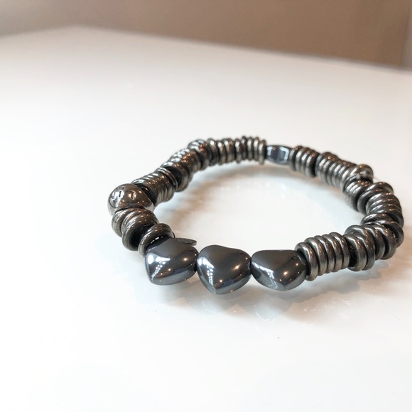 Links of London Black Rhodium Hematite Candy Heart - Picture 2 of 3